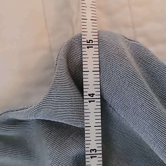 Lulu's Dreamy Date Sage Blue Surplice Midi Dress - Picture 11 of 12